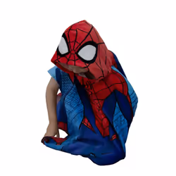 Spiderman Spider City Hooded Towel Poncho