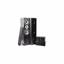 Fenton 5.0 Surround Sound Speaker System Home Cinema Theatre Set with FM Radio Bluetooth Amplifier, Black