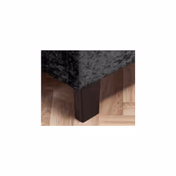 Beda Single bed - Black Crushed Velvet