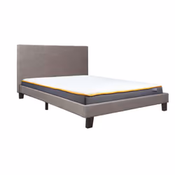 Grey Small Double Bed Frame Birlea Berlin Fabric 4FT 120CM Upholstered