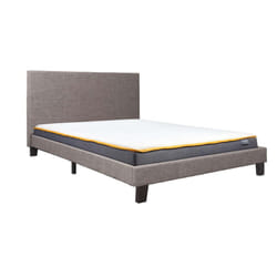 Grey Small Double Bed Frame Birlea Berlin Fabric 4FT 120CM Upholstered