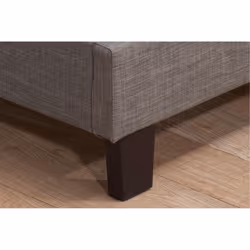 Grey Small Double Bed Frame Birlea Berlin Fabric 4FT 120CM Upholstered