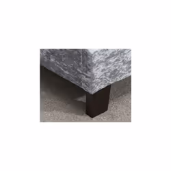 Beda Double bed - Steel Crushed Velvet