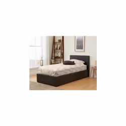 Barney Single Ottoman Bed - Brown