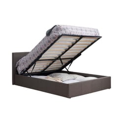 Small Double Ottoman Bed Grey Birlea Berlin Fabric Storage 4FT 120CM Frame