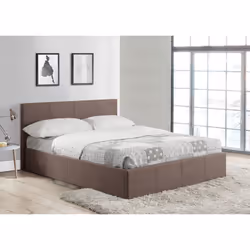 Small Double Ottoman Bed Grey Birlea Berlin Fabric Storage 4FT 120CM Frame