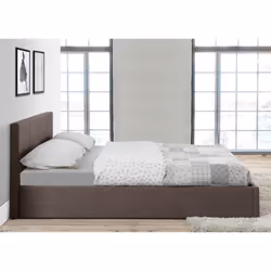 Small Double Ottoman Bed Grey Birlea Berlin Fabric Storage 4FT 120CM Frame - Additional view 4