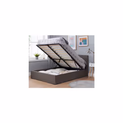 Double Beda Fabric Ottoman - Grey - Additional view 2