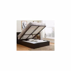 Barney King Size Ottoman Bed - Brown