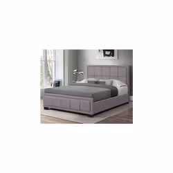 Harrison King Size Bed-Grey