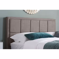 Double Ottoman Bed Grey Hannover Frame 4FT6 135cm Bedstead Storage Fabric
