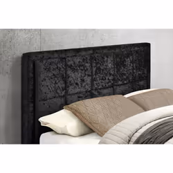 Small Double Ottoman Bed Black Hannover Frame 4FT 120cm Bedstead Storage Velvet - Additional view 6