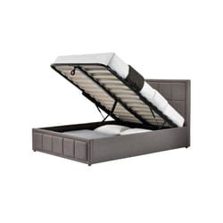 King Size Ottoman Bed Grey Hannover Frame 5FT 150cm Bedstead Storage Fabric