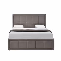 King Size Ottoman Bed Grey Hannover Frame 5FT 150cm Bedstead Storage Fabric - Additional view 9