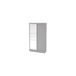 Larz 2 Door Sliding Wardrobe With Mirror-Grey