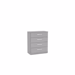 Birlea Lynx Grey Gloss 4 Drawer Chest