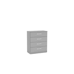 Birlea Lynx Grey Gloss 4 Drawer Chest