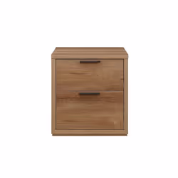 Stockwell 2 Drawer Bedside - Rustic Oak