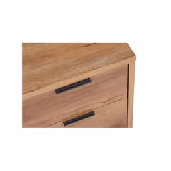 Stockwell 2 Drawer Bedside - Rustic Oak - Additional view 6