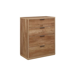 Chest of Drawers Oak Birlea Stockwell Rustic 4 Urban Industrial design