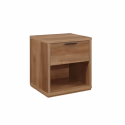 Stockwell 1 Drawer Bedside - Rustic Oak