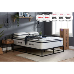Double Mattress Memory Foam Sleep Soul Space 135cm 4FT6 Pillow Top 2000 Pocket