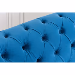 Chesterfield Sofa 3 Seater Birlea Chester Blue Velvet Studded Settee - Additional view 8
