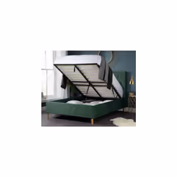 Luxton Double Ottoman Bed-Green