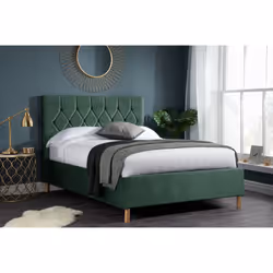 Luxton Double Ottoman Bed-Green