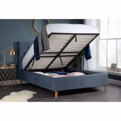 Luxton Double Ottoman Bed-Grey - Additional view 4