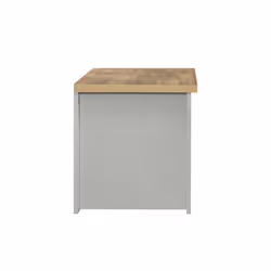 Birlea Highgate 1 Drawer Lamp Table - Grey & Oak - Farmhouse Style