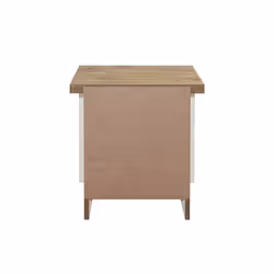 Birlea Highgate 2 Drawer Bedside - Cream & Oak - Farmhouse Style - Additional view 4