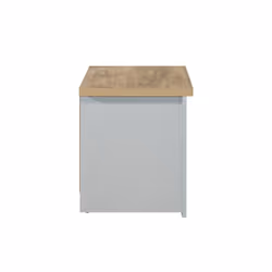 Birlea Highgate 2 Drawer Bedside - Grey & Oak - Farmhouse Style