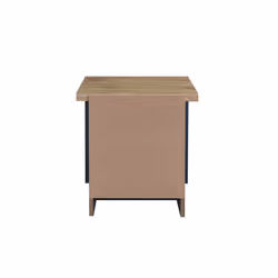 Birlea Highgate 2 Drawer Bedside - Navy Blue & Oak - Farmhouse Style - Additional view 4