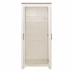 Birlea Highgate 2 Door Wardrobe - Cream & Oak - Farmhouse Style