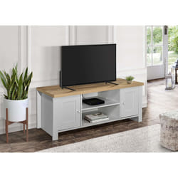 TV Unit Grey & Oak Birlea Highgate Large Entertainment Farmhouse Shabby Chic