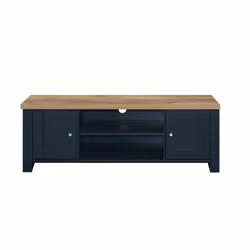 TV Unit Blue Oak Birlea Highgate Large Entertainment Navy Farmhouse Shabby Chic