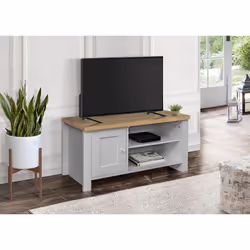 Birlea Highgate Small TV Unit - Grey & Oak - Additional view 5