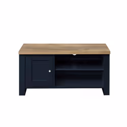 TV Unit Blue Oak Birlea Highgate Small Entertainment Navy Farmhouse Shabby Chic