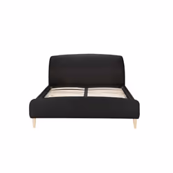 Grey Double Bed Frame Birlea Otley 135cm 4FT6 Fabric Bedstead Charcoal - Additional view 11
