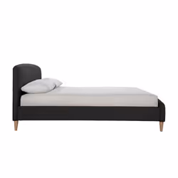 Grey Double Bed Frame Birlea Otley 135cm 4FT6 Fabric Bedstead Charcoal - Additional view 7