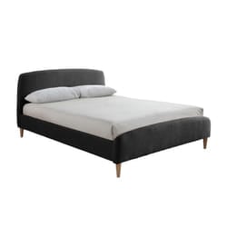 King Size Grey Bed Frame Birlea Otley 150cm 5FT Fabric Bedstead Charcoal