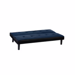 Birlea Aurora Click Clack Sofa Bed Futon Black & Denim Blue Fabric - Additional view 6