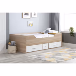 Birlea Camden Cabin Bed with Drawers - 3ft Single - White & Oak