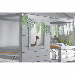 Solid Pine Bunk Beds Grey Birlea Adventure 3FT Single Bed Wood Frame