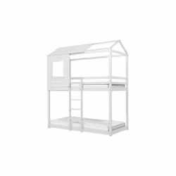 Solid Pine Bunk Beds White Birlea Adventure 3FT Single Bed Wood Frame