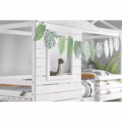Solid Pine Bunk Beds White Birlea Adventure 3FT Single Bed Wood Frame