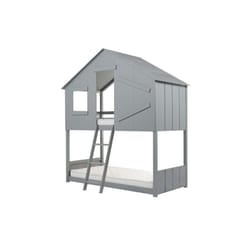 Solid Pine Bunk Beds Grey Birlea Safari 3FT Single Bed Wood Frame