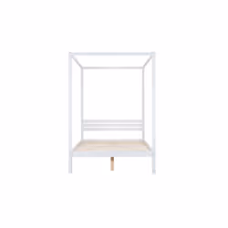 Four Poster Bed King Size Birlea Mercia White 5Ft Solid Pine Frame Canopy - Additional view 6