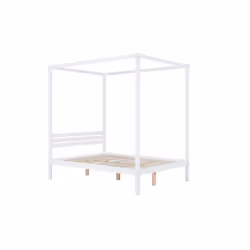 Four Poster Bed King Size Birlea Mercia White 5Ft Solid Pine Frame Canopy - Additional view 8